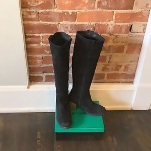 In excellent like new condition these Bos & Co Horton Over the knee suede boot.